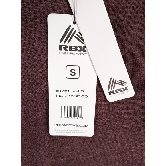 RBX Quarter Zip Hoodie Small Brown Women Cowl Neck Sweatshirt Workout Gym Active - Picture 5 of 9